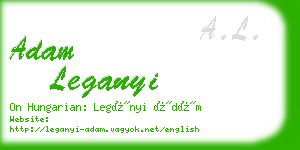 adam leganyi business card